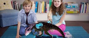 Dinos röntgen mit dem Move-Controller.