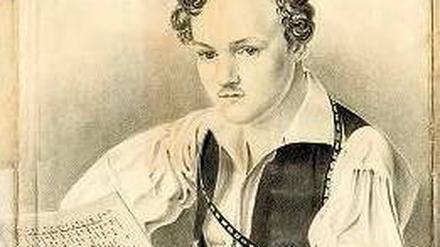 Ist er es? Die erst in diesem Frühjahr entdeckte Bleistiftzeichnung von August Hoffmann aus dem Jahr 1833 könnte ein Porträt Georg Büchners sein. 