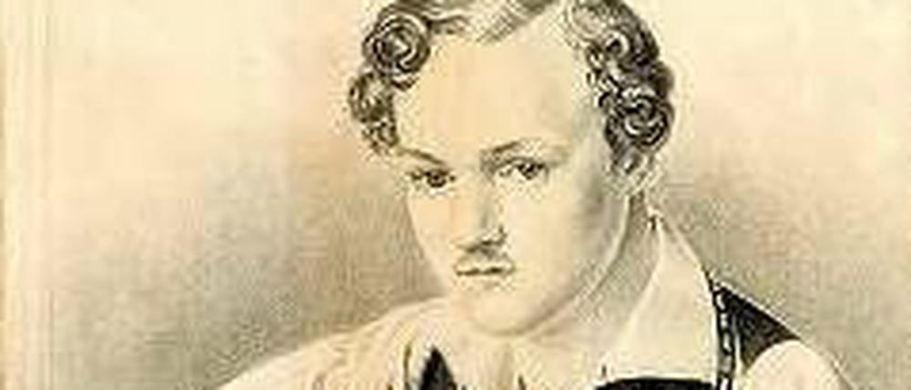 Ist er es? Die erst in diesem Frühjahr entdeckte Bleistiftzeichnung von August Hoffmann aus dem Jahr 1833 könnte ein Porträt Georg Büchners sein. 