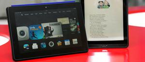 In der Königsklasse: Das Amazon Kindle Fire HDX 8.9 und das Tolino tab 8,9.