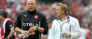 Alte Schalker - nun wieder getrennt: Reck (l.) übernimmt für Büskens.