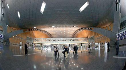 Zumindest das Terminal in Doha ist blitzblank.