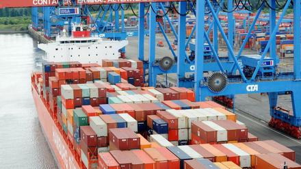Container-Terminal in Hamburg