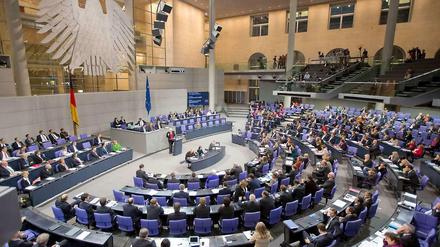 Blick in den Bundestag.