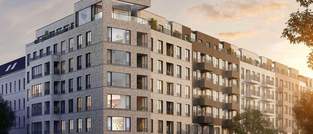 Im Modell. So stellt sich der Investor Buwog-Meermann die neuen Häuser mit rund 75 Wohnungen vor. Der Bau soll im Frühjahr 2014 beginnen.