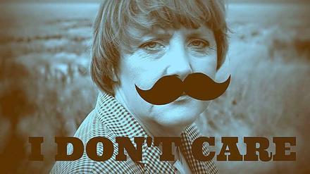 Merkel mit Moustache: Die Kanzlerin wird zur Hipster-Ikone