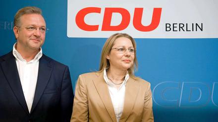 Frank Henkel präsentierte am Mittwoch seine Kandidatin Cornelia Yzer.