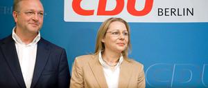 Frank Henkel präsentierte am Mittwoch seine Kandidatin Cornelia Yzer.