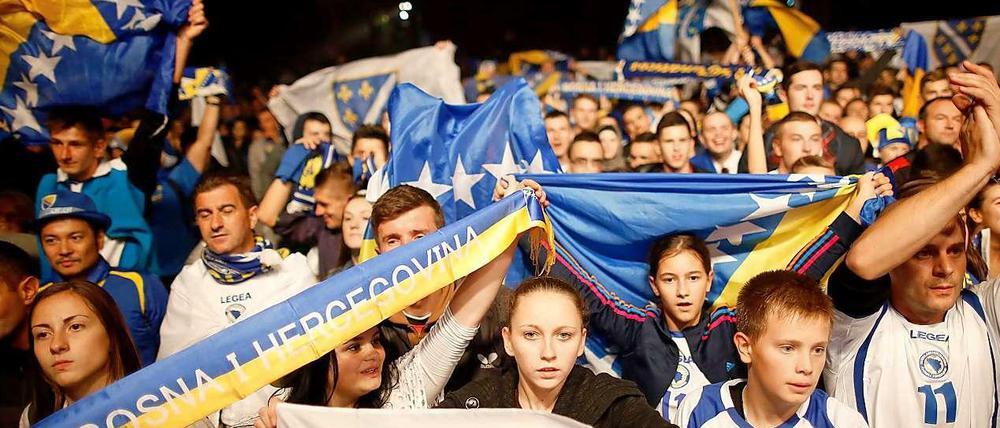 Jubel in Sarajewo: Bosnien und Herzegowina fährt nach Brasilien.