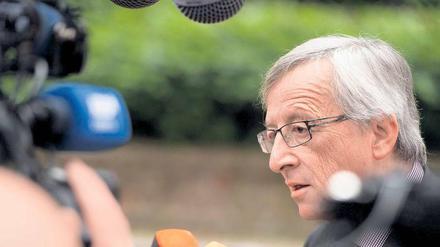 Sprachregelung. „Wenn ich Premier bleibe, dann bin ich ja nicht weg aus Europa“, sagt Jean-Claude Juncker. Eine der Antworten auf die immer gleiche Frage, die ihm zurzeit gestellt wird. Foto: Eric Herchaft/laif