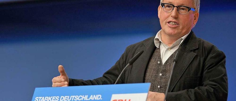 Konnte in der Union bislang keinen Posten von Bedeutung erringen: Der ehemalige Grüne Oswald Metzger.