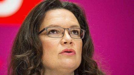 SPD-Generalsekretärin Andrea Nahles
