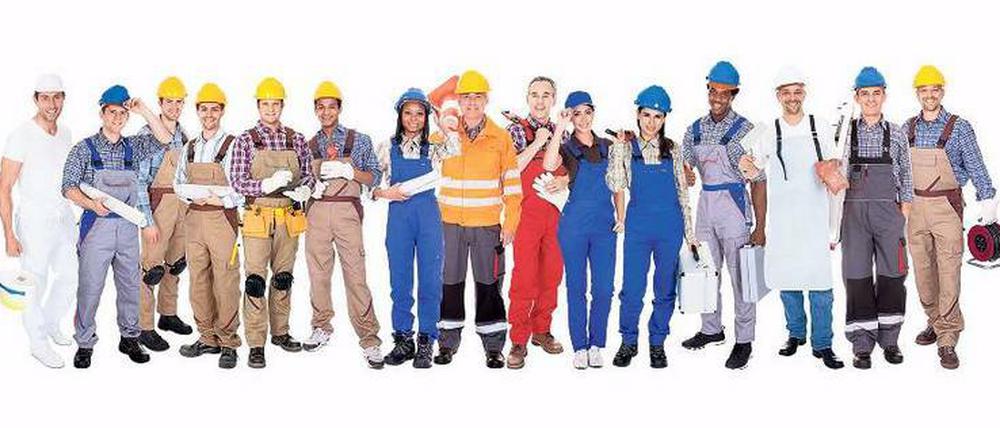 Bunte Arbeitswelt. Unter 130 Ausbildungsberufen im Handwerk können sich Abiturienten entscheiden. Foto: Fotolia/Andrey Popov