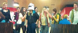 Studierende bei einem Orientierungsspiel an der Freien Universität Berlin.