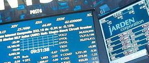 US-Börse. Hier entfallen 70 Prozent der Geschäfte auf den Hochfrequenzhandel. 