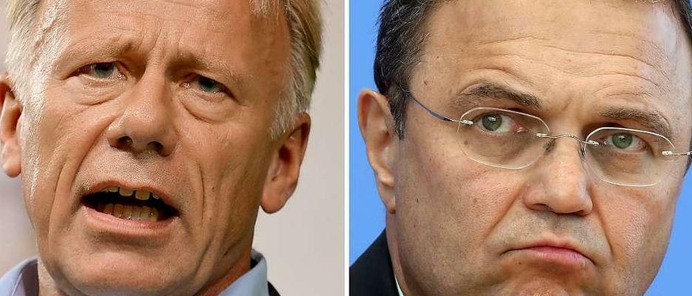 Grünen-Politiker Jürgen Trittin und Bundesinnenminister Hans-Peter Friedrich (CSU).