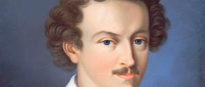 Bildnis eines Freimaurers aus der ersten Hälfte des 19. Jahrhunderts. Im Kunsthandel als Porträt Georg Büchners angeboten.