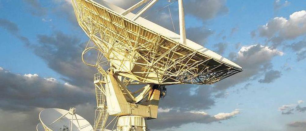 Kein Empfang. Die Teleskope der Radioastronomen - hier Anlagen des Very Large Array in New Mexico - sind bereits abgeschaltet.
