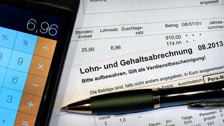 Lohn- und Gehaltsabrechnung.