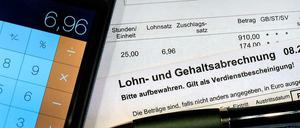 Lohn- und Gehaltsabrechnung.