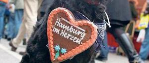 Moinmoin! Punktöle Björn Böhning fühlt sich in Hamburg wohl. Foto: dpa (Repro: Tsp)