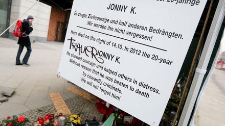 Schild in der Rathaus-Passage am Alexanderplatz.