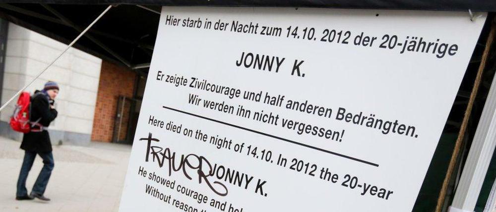 Schild in der Rathaus-Passage am Alexanderplatz.