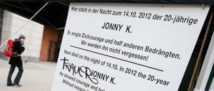 Schild in der Rathaus-Passage am Alexanderplatz.
