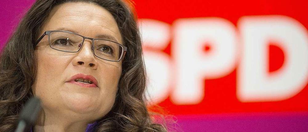 SPD-Generalsekretärin Andrea Nahles.