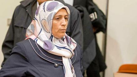 Ayse Yozgat, Mutter des NSU-Opfers Halit Yozgat, appelliert im Gerichtssaal an Beate Zschäpe.
