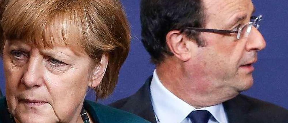 Auch Frankreichs Staatschef Francois Hollande weiß, dass die Europapolitik in den kommenden Jahren wesentlich von Angela Merkel abhängt.