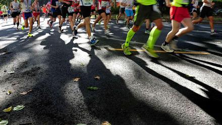 Immer schön im Takt bleiben. Am Wochenende ist Marathon.