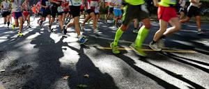 Immer schön im Takt bleiben. Am Wochenende ist Marathon.