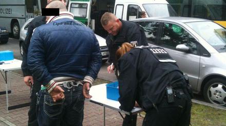 Verhaftung eines mutmaßlichen Drogendealers in Haselhorst.