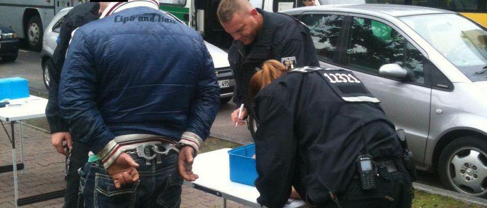 Verhaftung eines mutmaßlichen Drogendealers in Haselhorst.