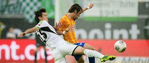 Den Kürzeren gezogen. Hertha BSC erleidet in Wolfsburg die erste Saisonniederlage. 