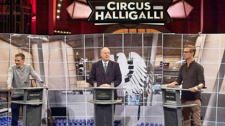 Peer Steinbrück in der ProSieben-Sendung "HalliGalli".