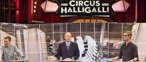 Peer Steinbrück in der ProSieben-Sendung "HalliGalli".