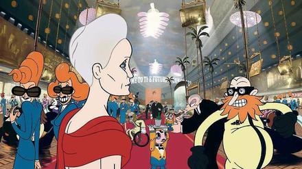Animiertes Alter Ego. Auf dem Kongress trifft Robin Wright Schicksalsgenossen: Star, die sich in den Fantasywelten des Kinos abhanden gekommen sind.