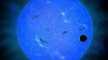 Künstlerische Darstellung der Super-Erde GJ 1214 b