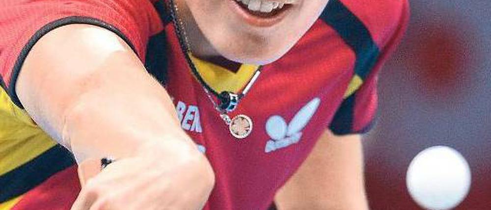 Vier gewinnt? Kristin Silbereisen zählt zum Spielerinnenquartett des TTC. Foto: dpa
