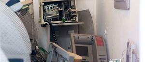 Gesprengter Geldautomat. In diesem Jahr schlugen Kriminelle in Berlin bereits 14 Mal zu.