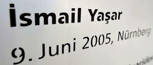 Eine Gedenktafel für Ismail Yasar, eines der Mordopfer des NSU.