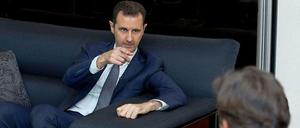 Der syrische Präsident Baschar al-Assad im Interview mit der französischen Zeitung "Le Figaro".