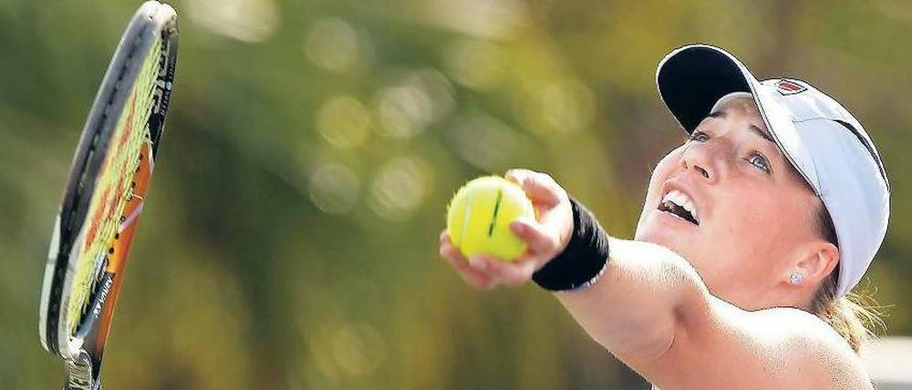 Aufschlag ins Leben. Alisa Kleybanowa wagt seit diesem Sommer die Rückkehr auf den Tennisplatz. Bei den US Open gewann sie ihr Auftaktmatch.