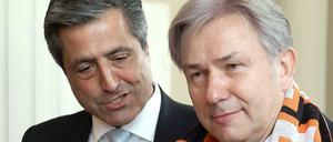 Kaweh Niroomand mit Klaus Wowereit und Mitbringsel.