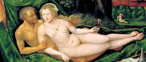 Biblischer Beischlaf. Nach alttestamentarischer Überlieferung wurde Lot von seinen Töchtern betrunken gemacht und verführt, um das Überleben der Sippe zu gewährleisten. Gemälde von Lucas Cranach dem Älteren, um 1550. Foto: picture-alliance/akg