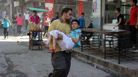 Tägliches Trauma. Nicht nur in Aleppo leidet die Zivilbevölkerung jeden Tag unter dem Krieg.