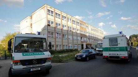 Flüchtlingsheim in Berlin-Hellersdorf.