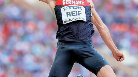Nicht weit genug. Christian Reif sprang in Moskau auf 8,22 Meter. Foto: dpa